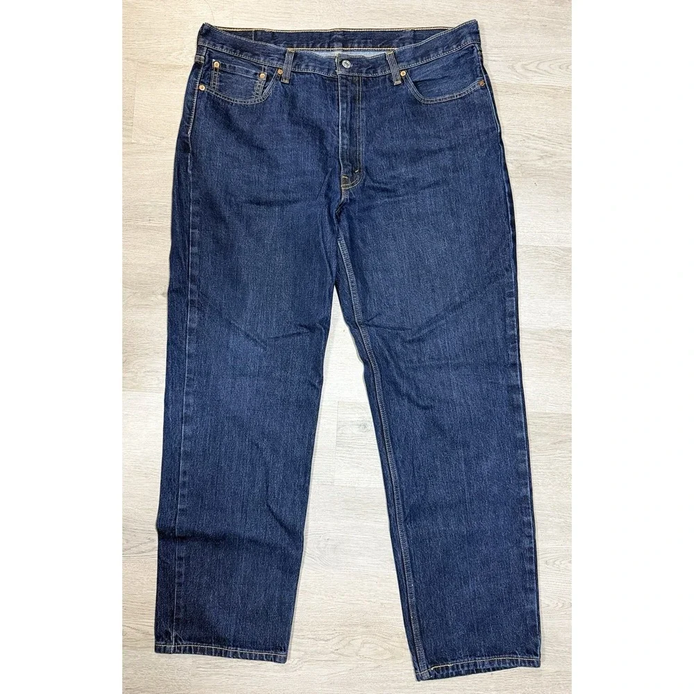 Levi's 550 Relaxed Fit Jeans Men's 40x34 Dark Wash Straight Leg Denim Classic